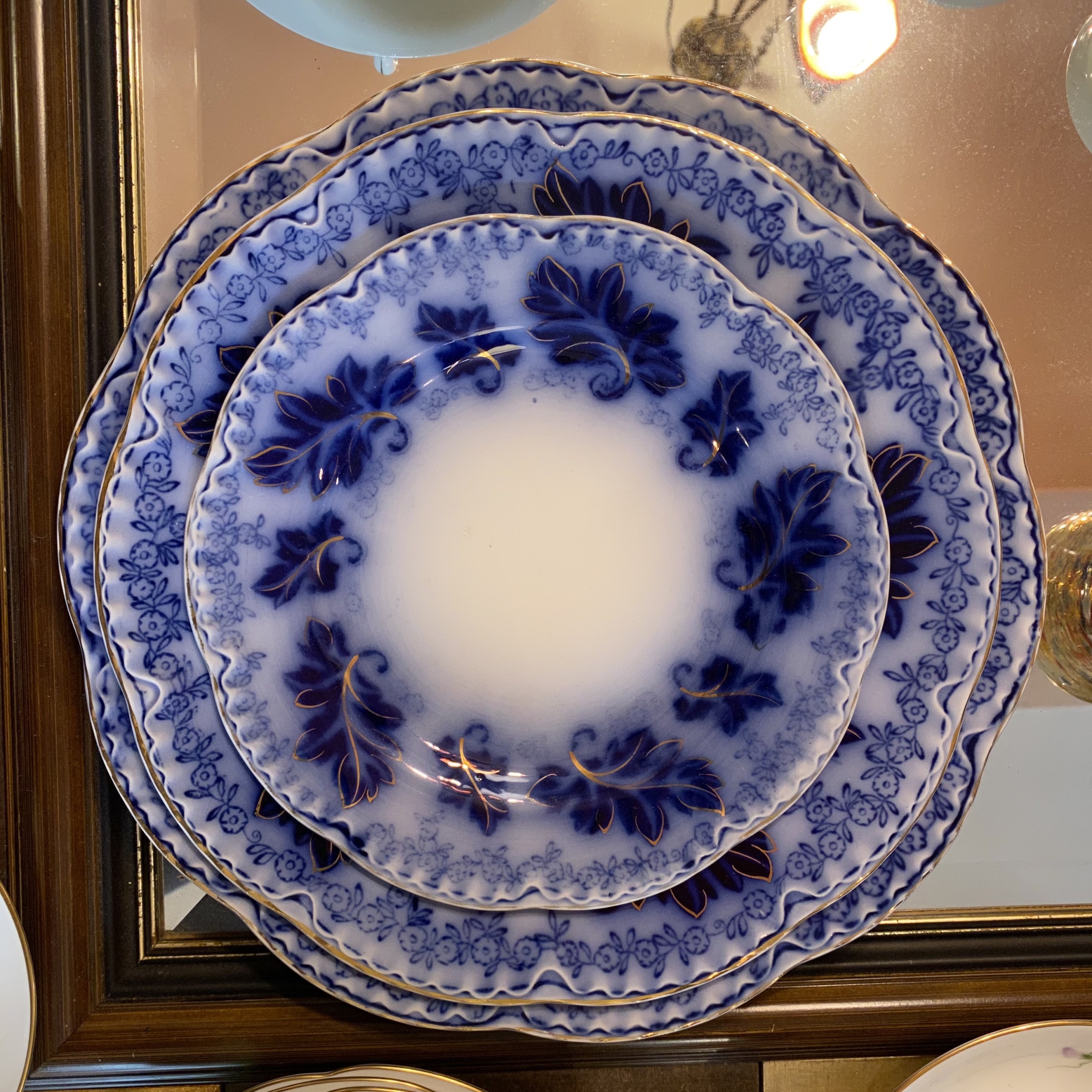 Netherlands Antique Dish オランダ製　アンティーク皿　３点セット