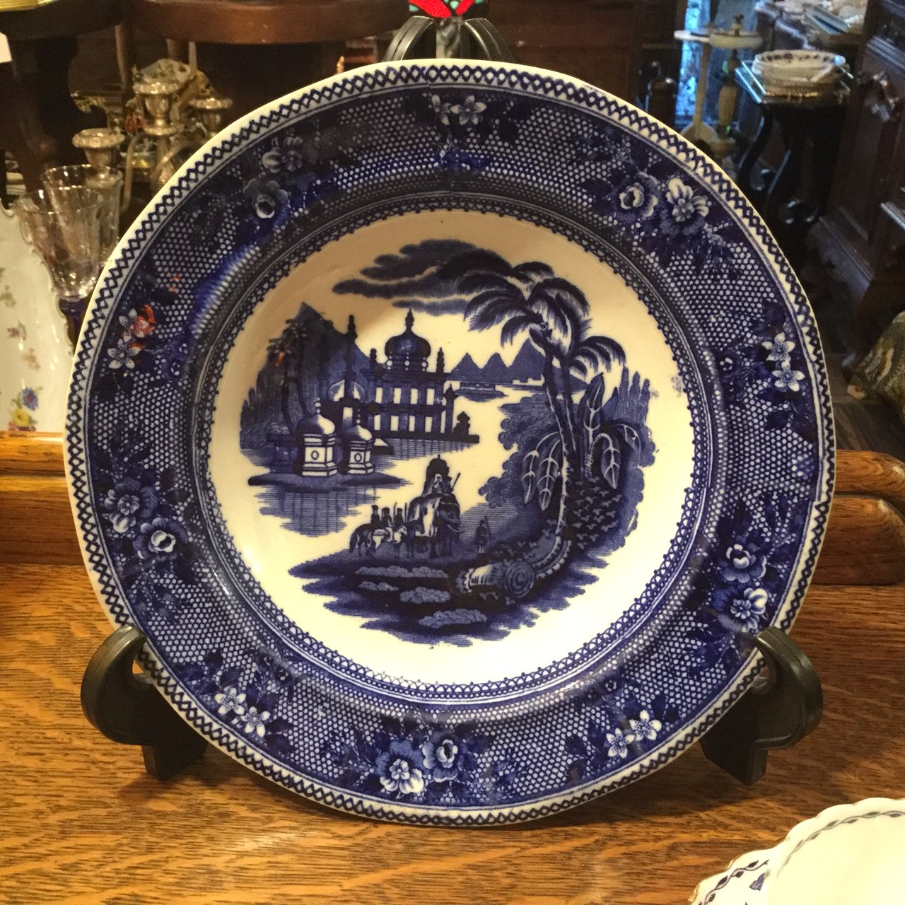 Netherlands Antique Dish オランダ製 宮殿風景 アンティーク皿