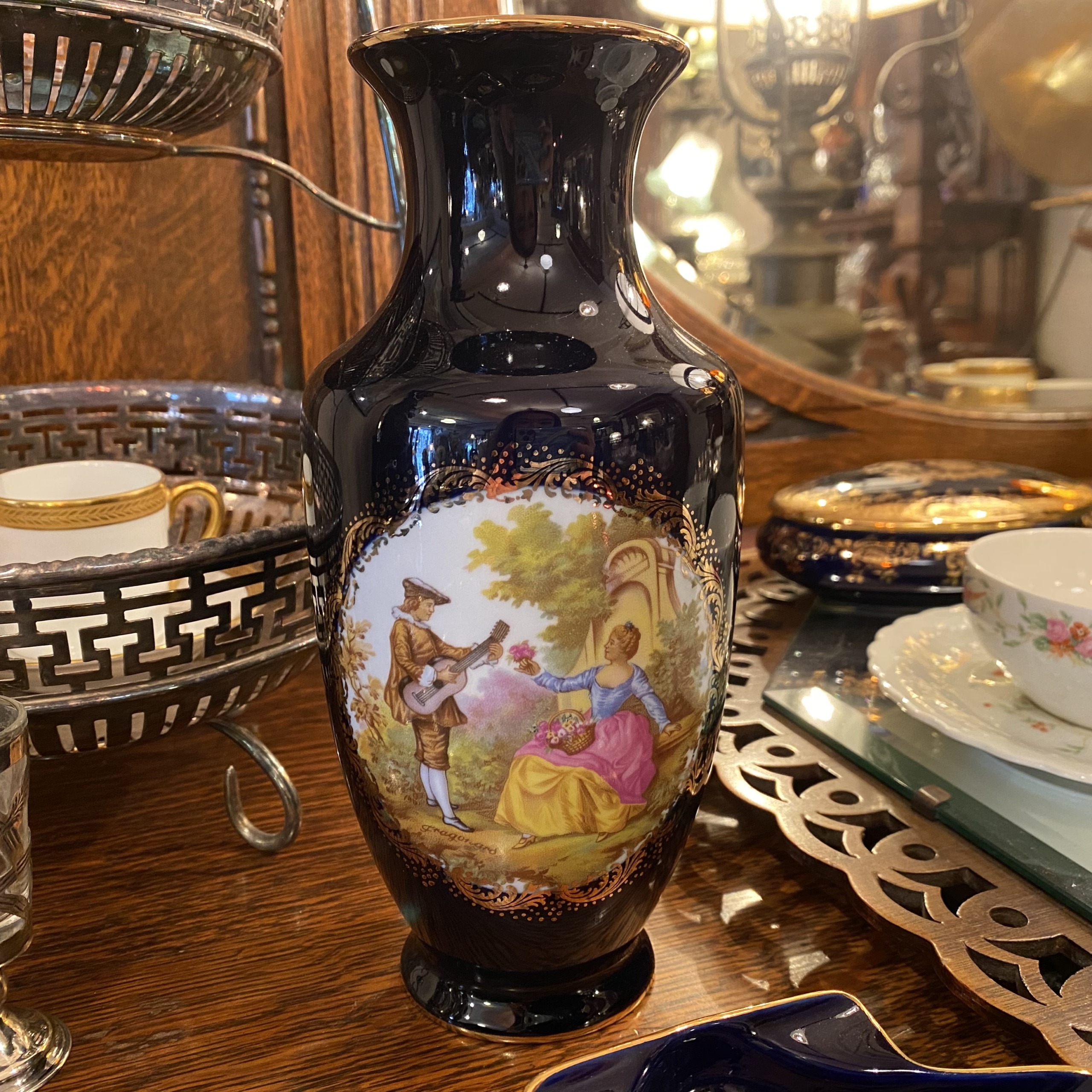 Limoges リモージュ Fragonard 花瓶 | Antique Nanae